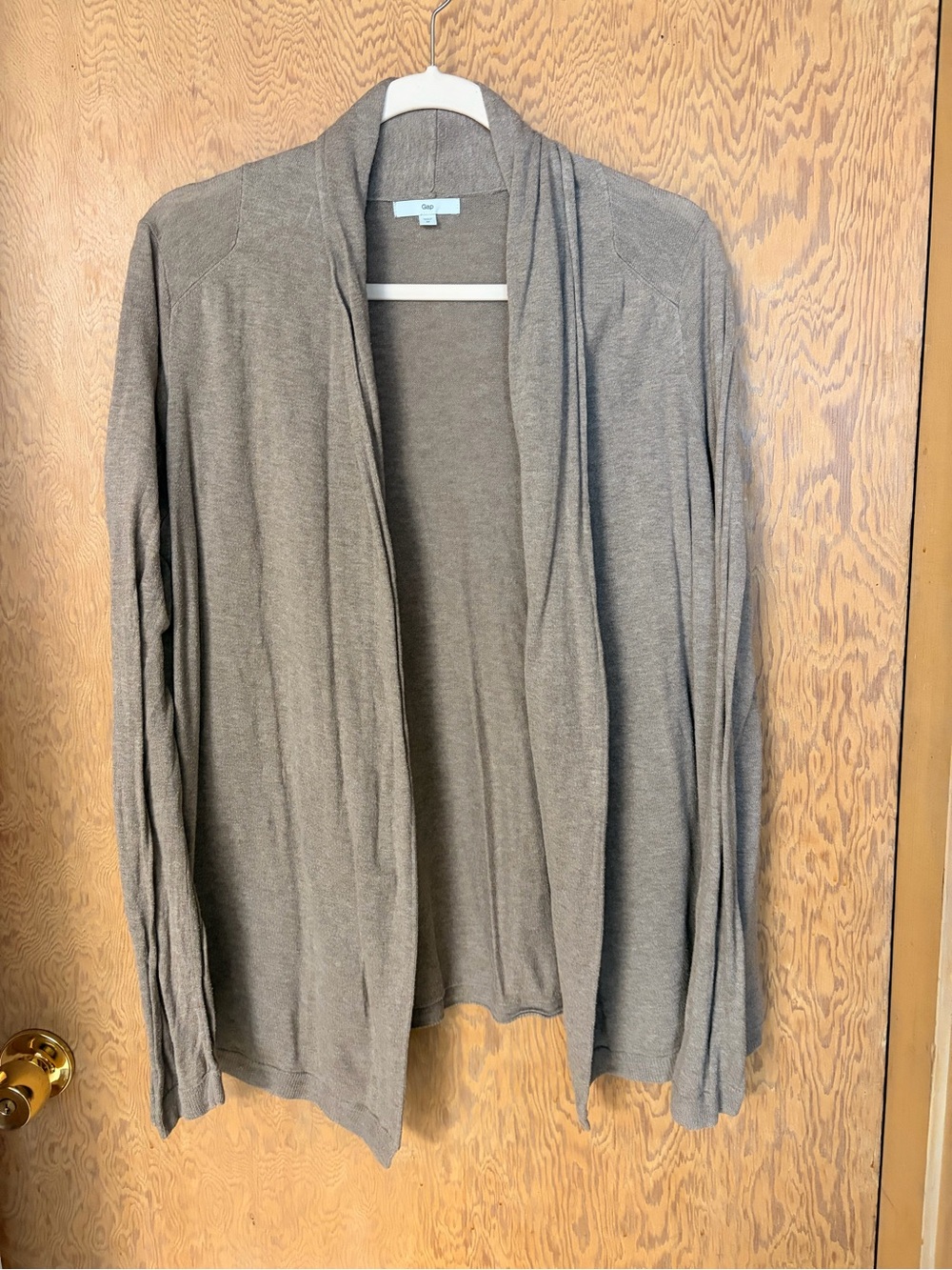 GAP Open-Front Cardigan Sweater — Heather Gray